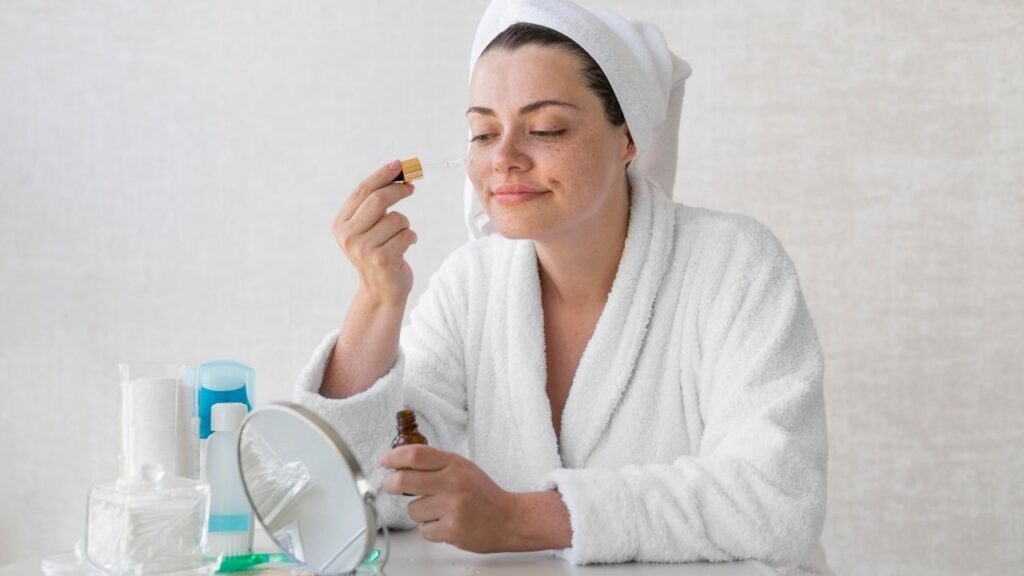retinol to wet skin